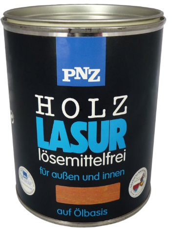 PNZ Holzlasur für Innen und Außen | lösemitttelfreie Farblasur | Nachhaltig hergestellt mit regionalen Rohstoffen | für alle Hölzer, auch Bienenhäuser, Gebinde:2.5L, Farbe:lasurweiß