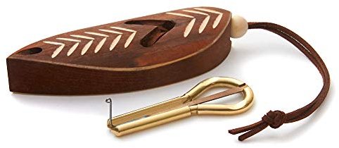 MUARO P.Potkin Guimbarde avec étui en bois foncé