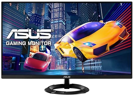 ASUS Eye Care VZ279HEG1R -27 Zoll Full HD Monitor -Schlankes Design, Rahmenlos, Flicker-Free, Blaulichtfilter -75 Hz, 1ms MPRT, 16:9 IPS Panel, 1920x1080, FreeSync, AdaptiveSync - HDMI, D-Sub, Schwarz