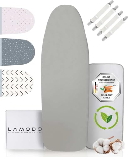 Bügelbrettbezug (HELLGRAU/EINFARBIG, XL)