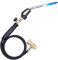 MAPP Gas Torch, Plumbers Blow Torch Map Gas Blow Torch Plumbing Brazing Torch with 1.5m Hose Propane Torch High Intensity Trigger Start Torch Head Hot Turbine Flame for Soldering Ignition Cooking