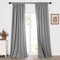 MYSKY HOME Verdunklungsvorhänge Gardinen Blickdichte Vorhänge Schlafzimmer Vorhang Kräuselband Kälteschutz Blackout Curtain Gardine, H 260 x B 140 cm, Dunkelgrau, 2er Set