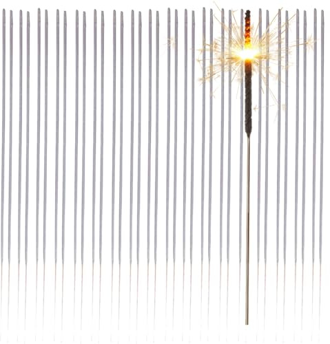 30x XXL Wunderkerzen 28 cm - Sternspitzer - Funkenzauber im Sternenlicht – für festliche Anlässe wie Partys, Hochzeiten, Geburtstage und Silvester (30x)