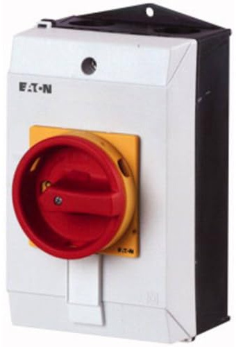 Eaton 207143 Hauptschalter, 2-polig, 20 A, not-aus-Funktion, 90 Grad, abschließbar in 0-Stellung, Aufbau