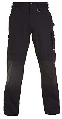 Hydrowear 042854K-52 S RHODOS Constructorline - Pantaloni Cargo Antitaglio, taglia 52S, colore: Nero