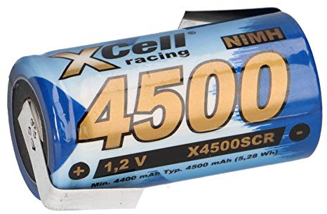 SUB-C Akku Zelle 4500mAh 1,2V NIMH Hochleistungszelle mit Z Lötfahne