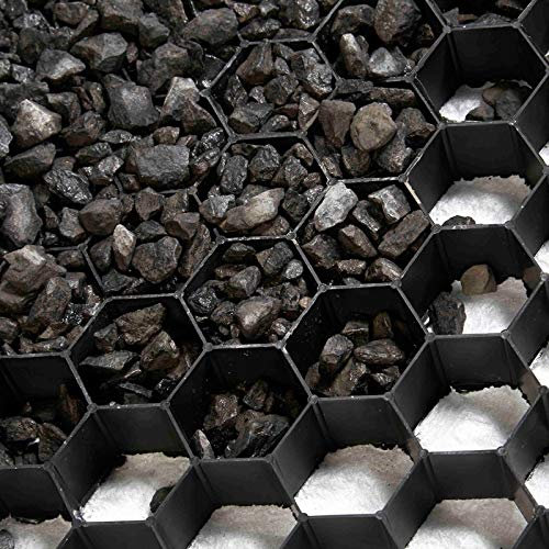 Jardinex Stabilisateurs de graviers (Palette de 35 unités Soit 33,6 m²) - Noir