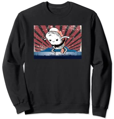 Dolchmesser - Lustiges japanisches Sushi Sweatshirt