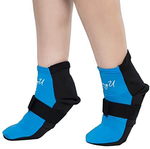 Verbesserte beruhigende Gel-Therapie-Socken: Doppelte Wärme- und Kältelinderung für chronische Fußschmerzen, Neuropathie, Arthritis und anhaltende kalte Füße, Unisex, mikrowellengeeignet und