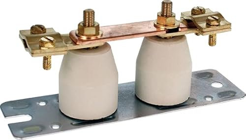 EUR'OHM Barrette de terre haute (plots céramique) - Câble gaine et connectique