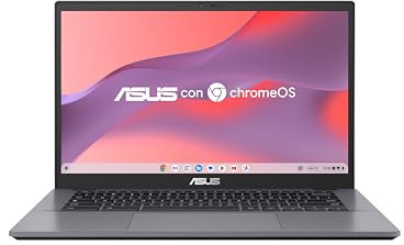 ASUS Chromebook Plus CX3402CBA-PQ0381 - Ordenador Portátil con la IA de Google 14 Full HD (Intel Core i3-1215U, 8GB RAM, 128GB Flash, UHD Graphics, ChromeOS) Gris Roca - Teclado QWERTY español