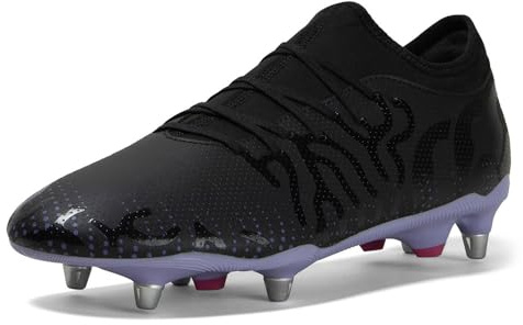 Canterbury Adult Unisex Speed Infinite Team Soft Ground Rugby Boots | Lightweight Design | Breathable | Grip Texture Soft Ground Rugby Boots, Black/Silver Metallic, 3.5