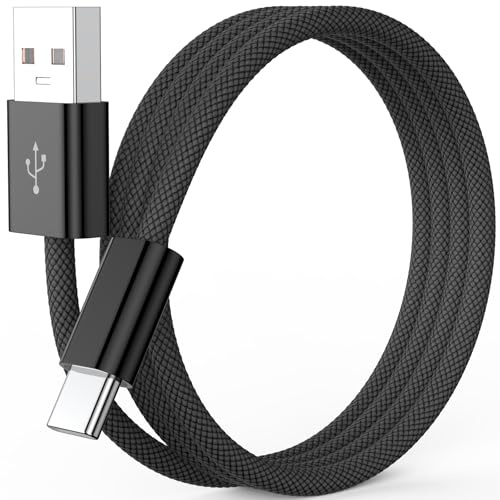 USB C-kabel för iPhone 17 Air för bil bil-play nylon flätad laddningskabel | 1 meter adapter datakabel typ C för iPhone 16 Pro 16e 15 Pro Max 5G Galaxy A55 A35 A34 Samsung A54 Pixel 9 8 7 Android bil
