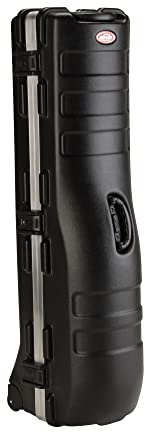 SKB Staff ATA Hard Shell Plastic Golf Travel Case for Cart Bags with 2 Wheels - Heavy-Duty Rolling Club and Driver Carrier for Airline Transport, Impact-Resistant with TSA Locking Latches