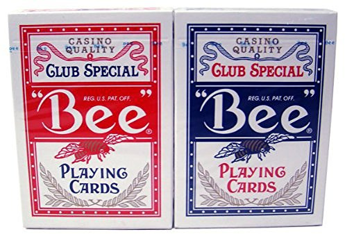 Bee No. 92 Diamond Back Club Special Red/Blue 12 Decks