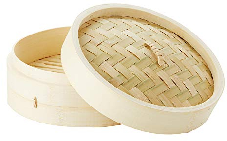 Point-Virgule Mixte Stoommanden Panier Vapeur En Bambou 21cm, Marron, N.A. EU