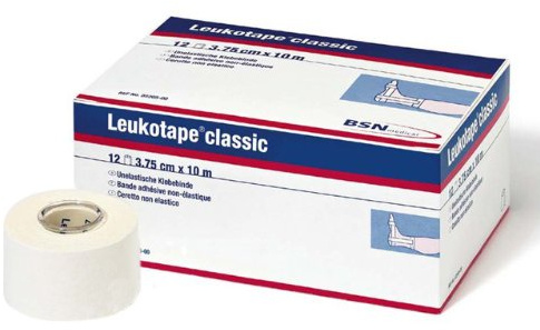 BSN medical Leukotape classic, Tapeverband 3,75cmx10m, 5 Rollen, weiß