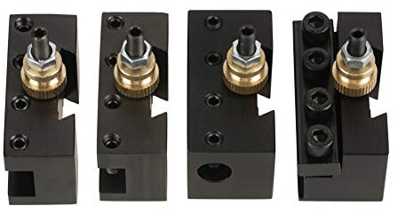 Akozon Werkzeug Pfosten 4 stücke Mini Drehmaschine Schnellwechsel Werkzeughalter Halter Kit Boring Klinge Drehen Facing Halter Set Für Schnellwechsel Werkzeughalter