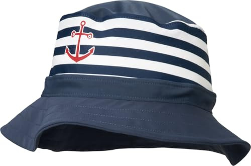 Playshoes Cappello Da Pescatore Con Protezione Uv, Copricapo con cuffia da bagno Bambini e ragazzi, Marittimo, 53