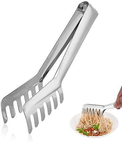 Servierzange, Küchenzange Aus Edelstahl, Nudelzange, Pasta Zange, Edelstahl Lebensmittel Tong Servieren Tong, Spaghetti Tong Für Spaghetti Backen Küche Kochwerkzeuge