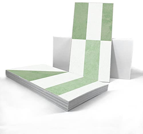 Alwayspon Självhäftande golvkakel i vinyl, halkfria kakeldekaler för kök, badrum, skala av och klistra fast, PVC-golvklistermärke, gör-det-själv, ljusgrön, 30 x 15 cm x 24 st./set