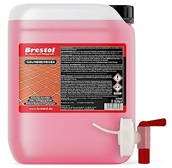 GRUNDREINIGER 5 Liter Konzentrat für alle wasserfesten Böden geeignet wie Laminat, Fliesen, Kacheln, Naturstein, Beton, Parkett, PVC, Linoleum - löst Versiegelungen und reinigt gründlich