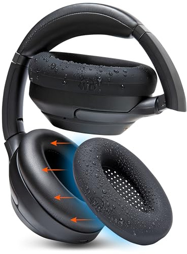 WC SweatZ XM3 - Copriorecchie protettivi brevettati antisudore per Sony WH1000XM3 di WC | Copri orecchie in silicone per cuffie Sony WH-1000XM3 | Black