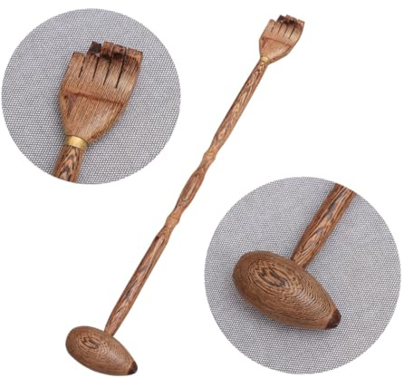FRCOLOR Martillo de Madera para Masaje Martillo de Doble Punta de Madera para Aliviar de Espalda para Uso Gimnasios o Casa Estilo Aleatorio