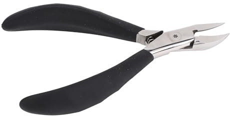 Tronchesino per Cuticole Professionale, Forbicine per Cuticole, per Manicure per Unghie Tronchesine in Acciaio Inossidabile con Manico in Gomma Tronchese a Becco D'aquila