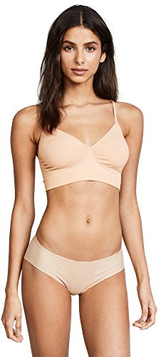 Yummie Unlined Bralette Outlast Seamless Audrey-Brasier da Giorno Senza Cuciture da Donna, vestibilità Comoda-Frappe, L/XL, Opaque, Donne-Abbigliamento-Reggiseni