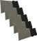 5er Set DEWEPRO® Kleberspachtel 180mm breit - Trapezspachtel glatt, ohne Zahnung - rostfreie Stahlklinge und handlichem Kunststoffgriff