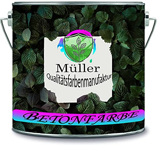 Müller Qualitätsfarbenmanufaktur Pintura de hormigón para garaje, revestimiento de suelo para interiores, para suelos industriales, sótanos, resina epoxi (10 kg, gris antracita Ral 7016)