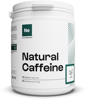 Nutrielement - Caféine Naturelle - 120 gélules - Concentration - Energie - Améliore les performances physiques - Coffea Arabica | By Nutrimuscle