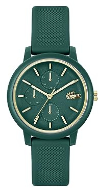 Lacoste Montre Analogique Multifunction à Quartz pour femme Collection LACOSTE.12.12 MULTI avec Bracelet en silicone