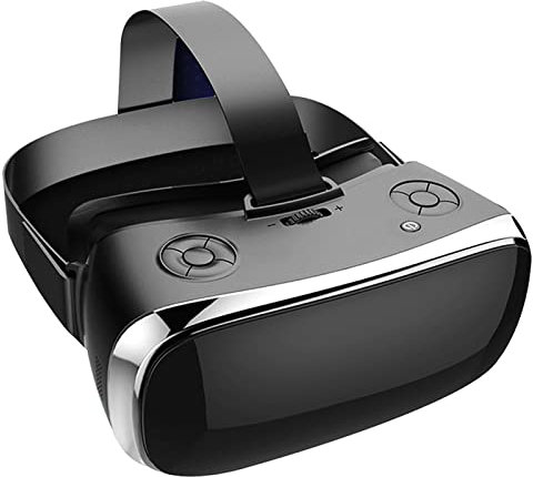 NVYAZJ Lunettes de réalité virtuelle 3D, visionneuse de Jeu de Film à 360 ° avec Manette de Jeu, livré avec Le système Android, Prend en Charge la Connexion WiFi, Prend en Charge la Lecture