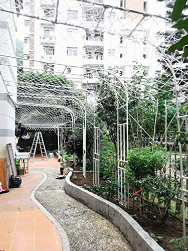 Treillis d'arche de jardin en métal pour jardin, pelouse, terrasse, 180 cm, tuyau en résine blanche, arche de rose, arche murale, tonnelle, décoration de cour