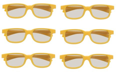 JOINPAYA Superbes Lunettes 3D pour Enfants 6 Lunettes 3D pour Soirée Cinéma Vision Stéréoscopique Cinéma Et Nuits