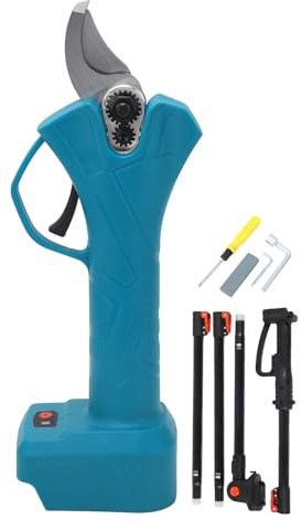 LOCADENCE Electric Pruning Shear, Portable Professional Cordless Battery Operated Pruning Shears with 6.56in Extendable Pole, Multifunctional Electric Pruner