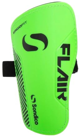 Sondico Flair Slip Shin Guards Green/black Child (XS)