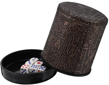 iplusmile Vaso para Dados con Soporte para Agitador, Cubilete De Dados De Juego Mediano, Plástico Resistente Transparente, Accesorio para Jugadores De Mesa, Uso En Fiestas y Bares, Set Único