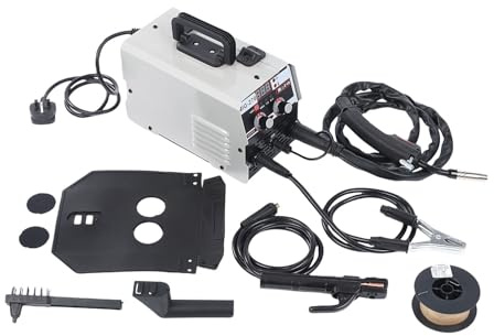 MIG/MMA/TIG 3-in-1 Schweißgerät 220V 270A, IGBT Inverter Fülldraht Schweißgerät ohne Gas mit LED-Anzeige, Anwendbare Schweißstange 1.6-3.2mm Drahtgeschwindigkeit 2,2–12 m/min, IP21S Tragbar