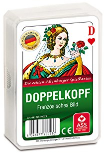 ASS Altenburger 22570023 - Doppelkopf, französisches Bild, Kunstoffetui