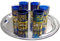 Glass Ware 6X Teegläser Marokko orientalische Teegläser blau-Gold