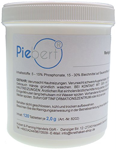 120 Reinigungstabletten für Kaffeevollautomaten | z.B. Jura, Siemens EQ, Bosch Vero | Praktische Dose, Kaffeefettlöser Tabletten je Ø15mm 2g | Made in Germany