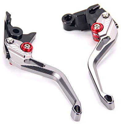 Auzkong Kupplung Motorrad Kompatibel mit SUZUKI GSF650 Bandit (2007-2009) Bandit 650 (2007-2015) GSF1250 Bandit (2007-2015), Bremshebel Motorrad Hebel Grau