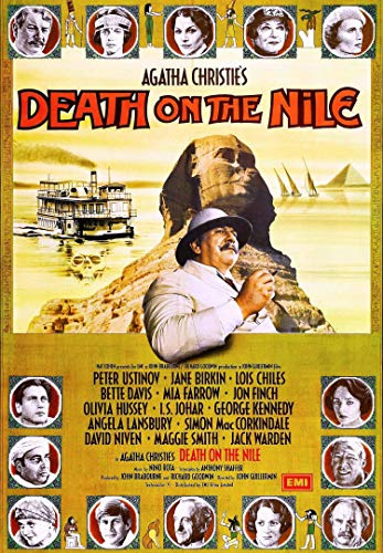 Poster Death on The Nile. Classique 1978 Affiche du Film Divers Tailles - A3 Size 29 x 42 cms