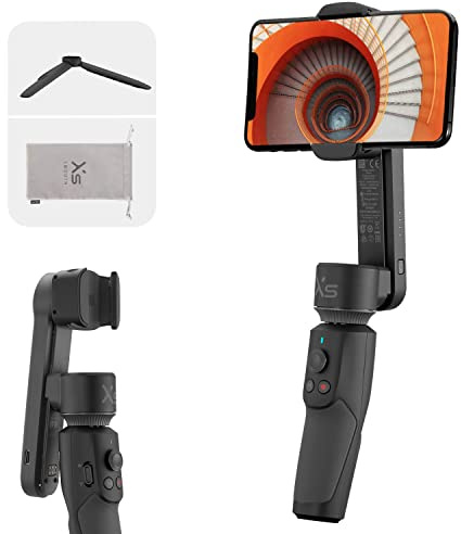 Zhiyun Smooth XS 2-axlad vikbar smartphone gimbal stabilisator selfiepinne vlog youtuber, svart