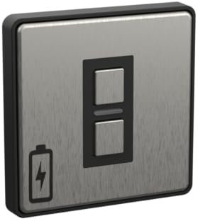 Lightwave Wire-Free Scene Selector (2 Button) Stainless Steel - Battery Powered, Multi-Press Built-In