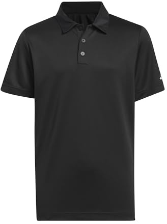adidas Boy's Performance Short Sleeve Polo Shirt Kids, Black, 9-10 Years