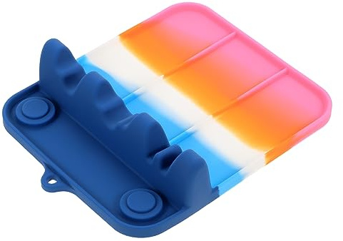 PRETYZOOM Portacucharas De Sopa De Silicona Soporte Para Cucharas Accesorio Hogar Esterilla De Secado De Cocina Para Uso Cocina